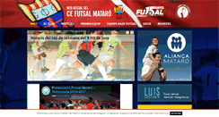Desktop Screenshot of futsalmataro.cat